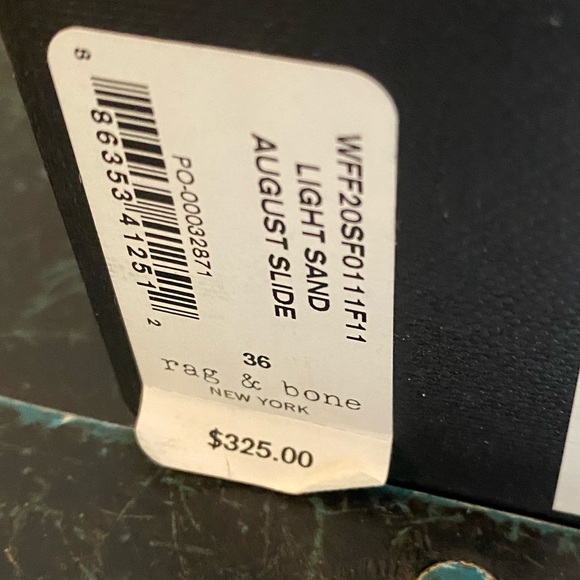 Rag and bone light sand suede August slide sandal - Picture 8 of 15